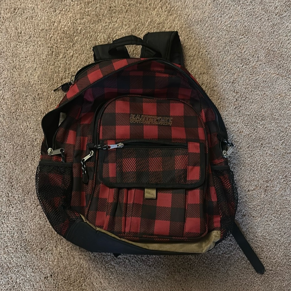 Eastsport Plaid Backpack
